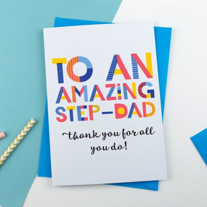 amazing Step-Dad or Step-Father card