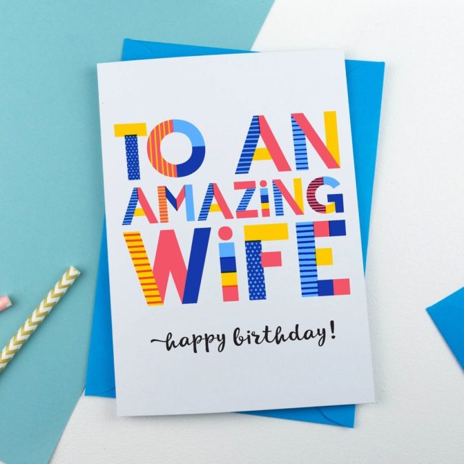 Amazing Wife card