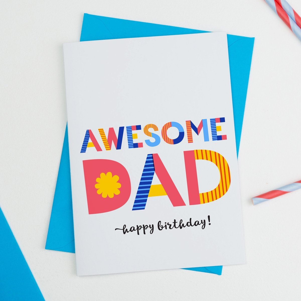 awesome dad or daddy card