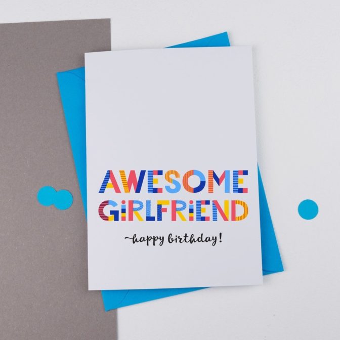 Awesome girlfriend card