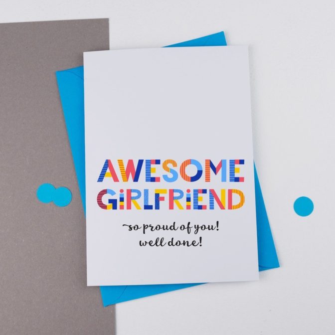 Awesome girlfriend card