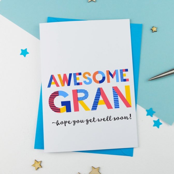 Awesome Gran, Granny or Grandma card