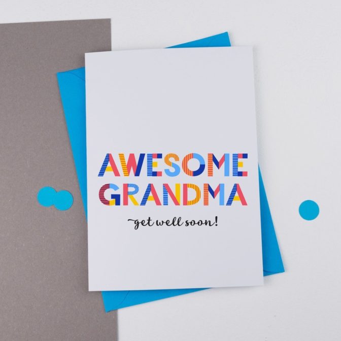 Awesome Gran, Granny or Grandma card