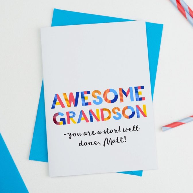 awesome grandson card