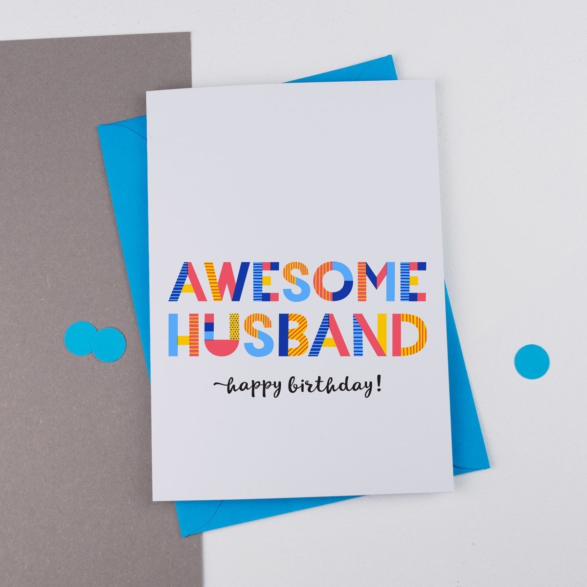 Awesome Husband Greeting Card - Personalised Card - All Purpose.