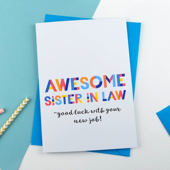 awesome Sister in Law card