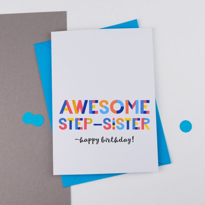 awesome step sister card