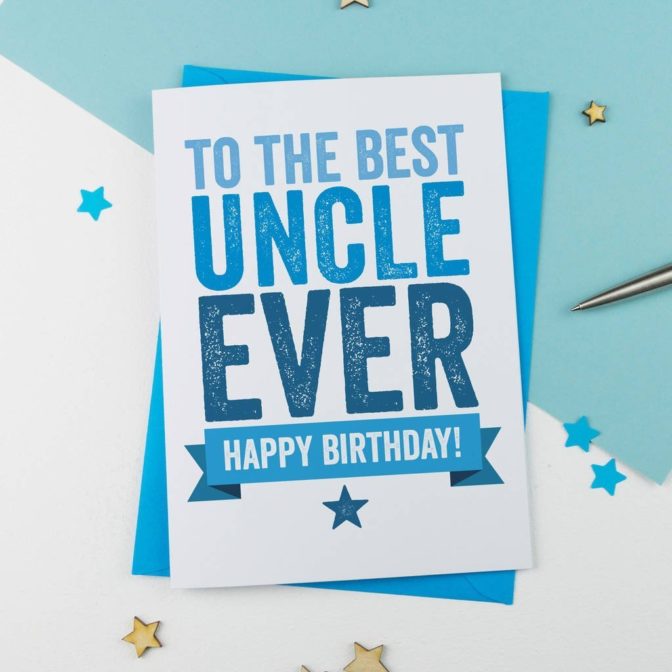uncle birthday card