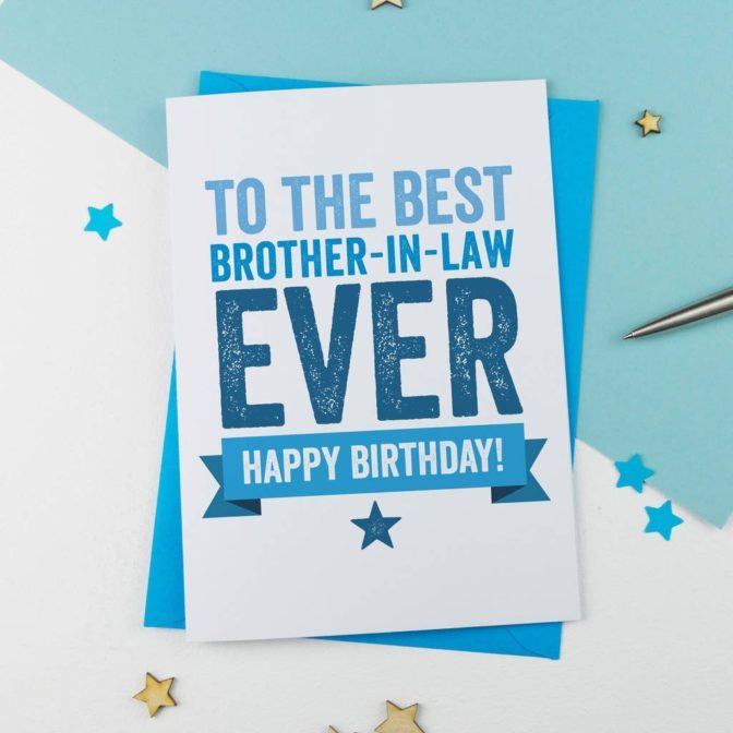 Brother in law birthday card