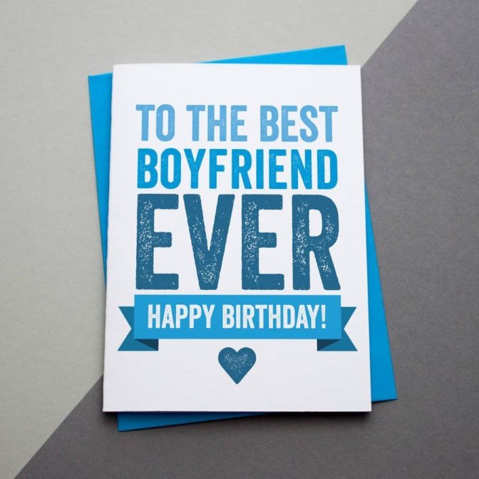 boyfriend birthday card