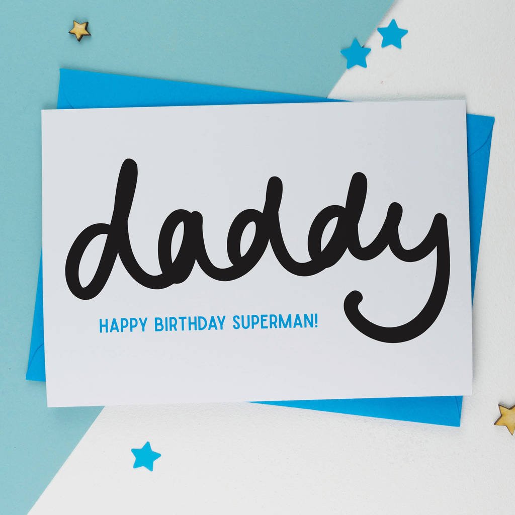 Daddy Sketch Birthday Card