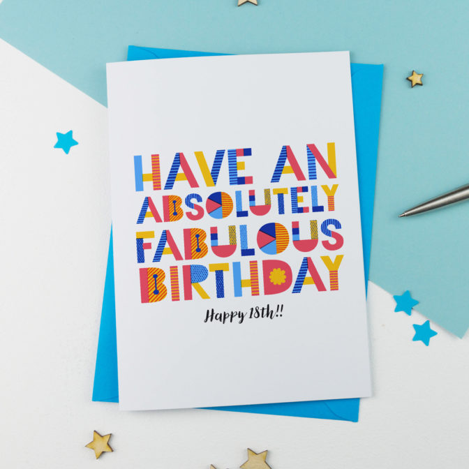 Have A Fabulous Birthday Card