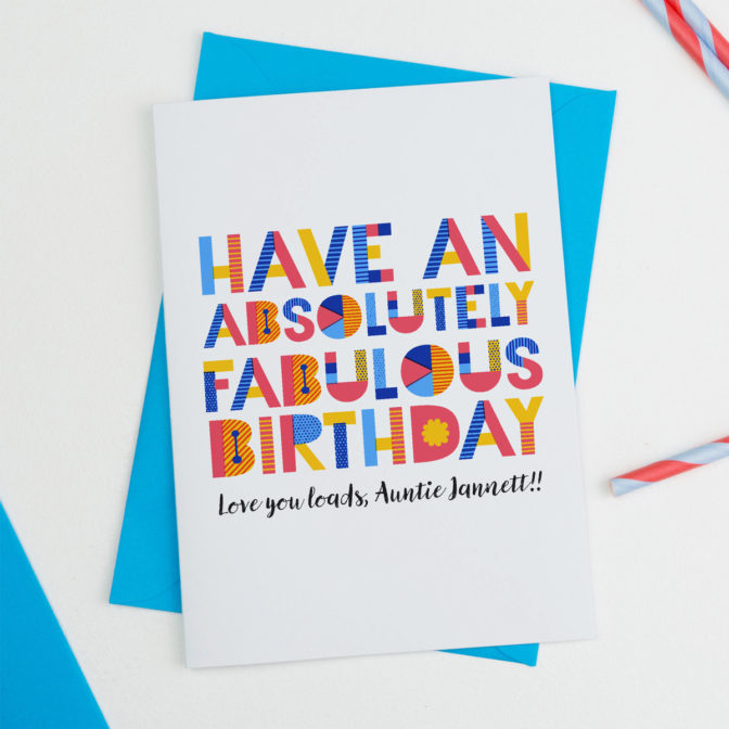 Have A Fabulous Birthday Card