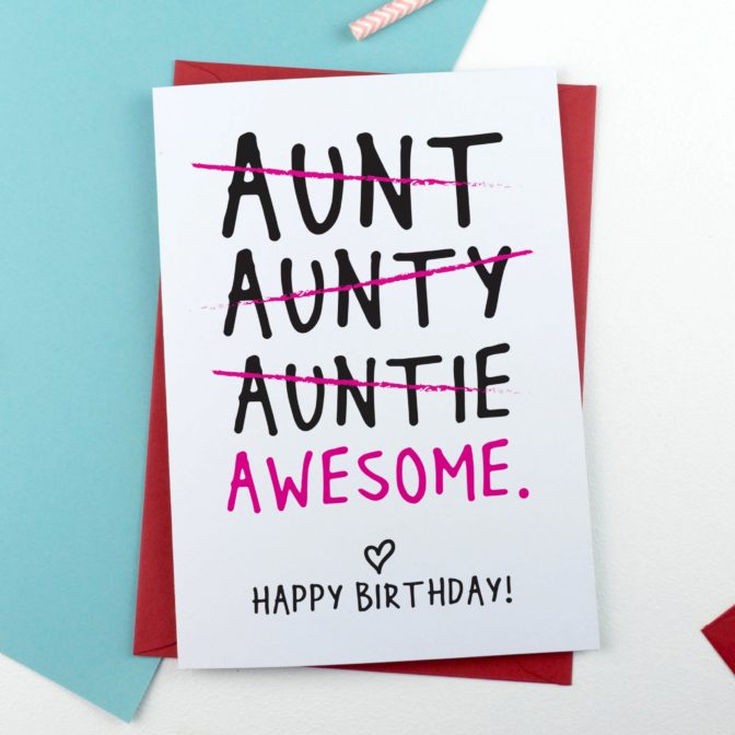 Funny Auntie Birthday Card