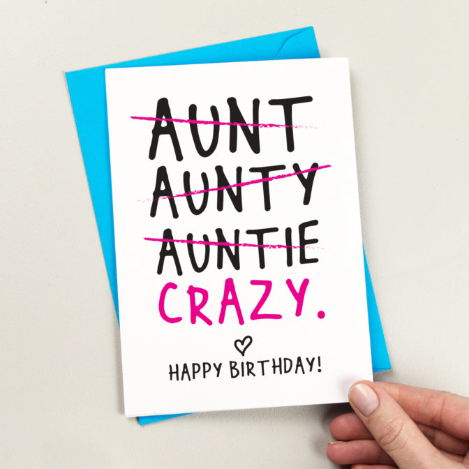 Funny Auntie Birthday Card