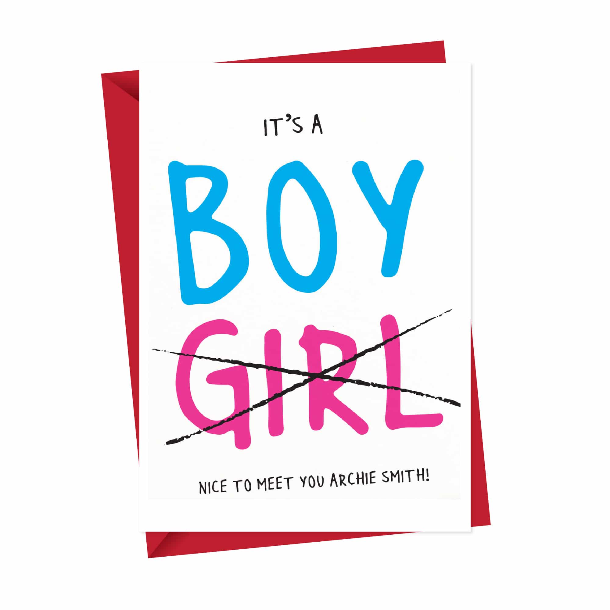 It's a BOY or GIRL New Baby Card