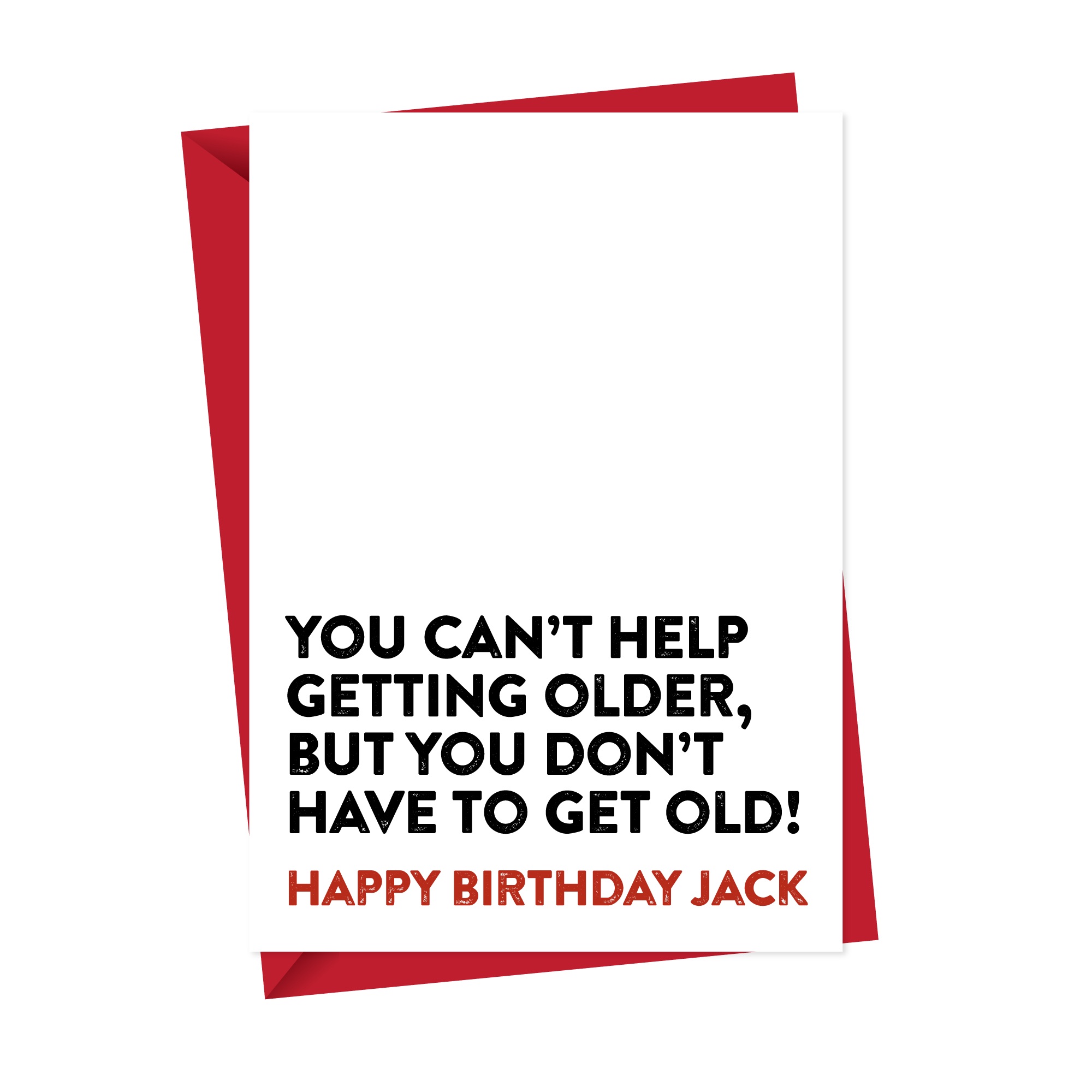 Can't Help Getting Older Funny Birthday Card
