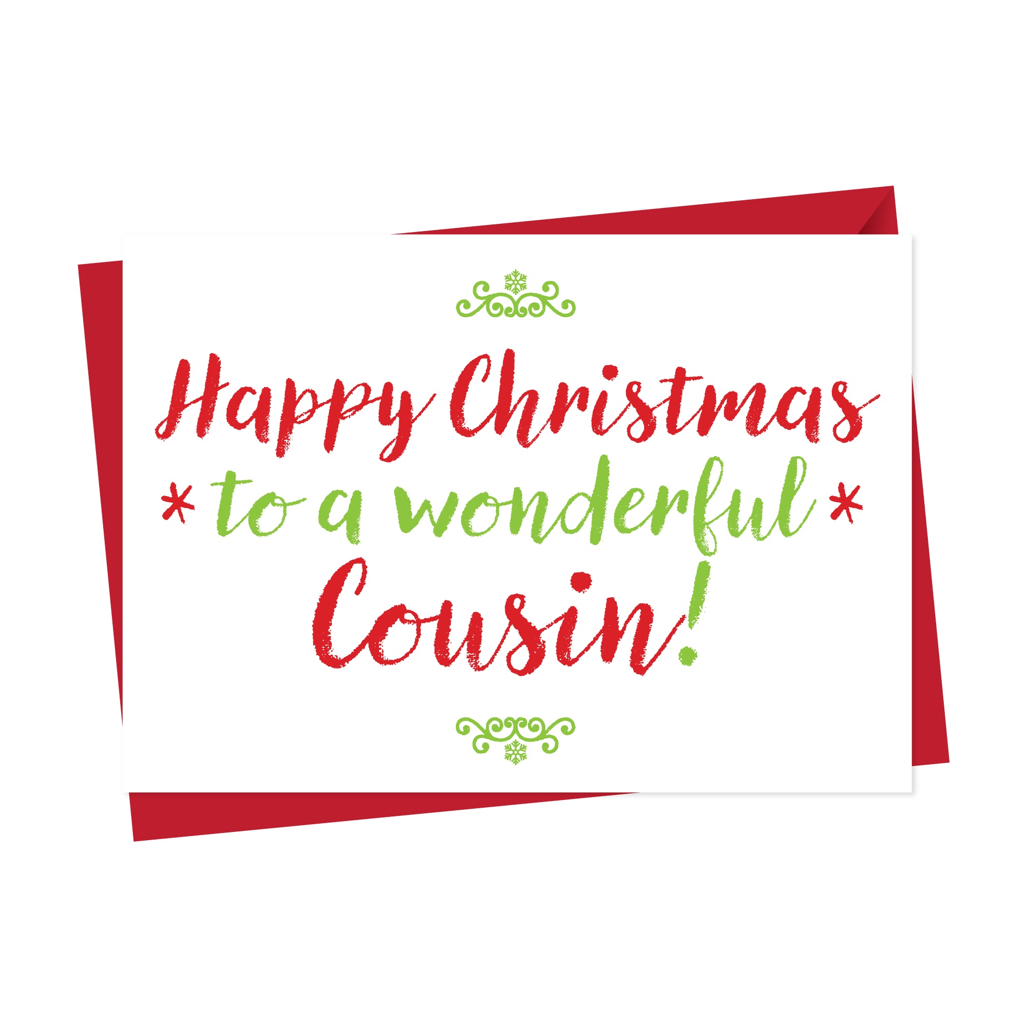 Christmas Card For Wonderful Cousin