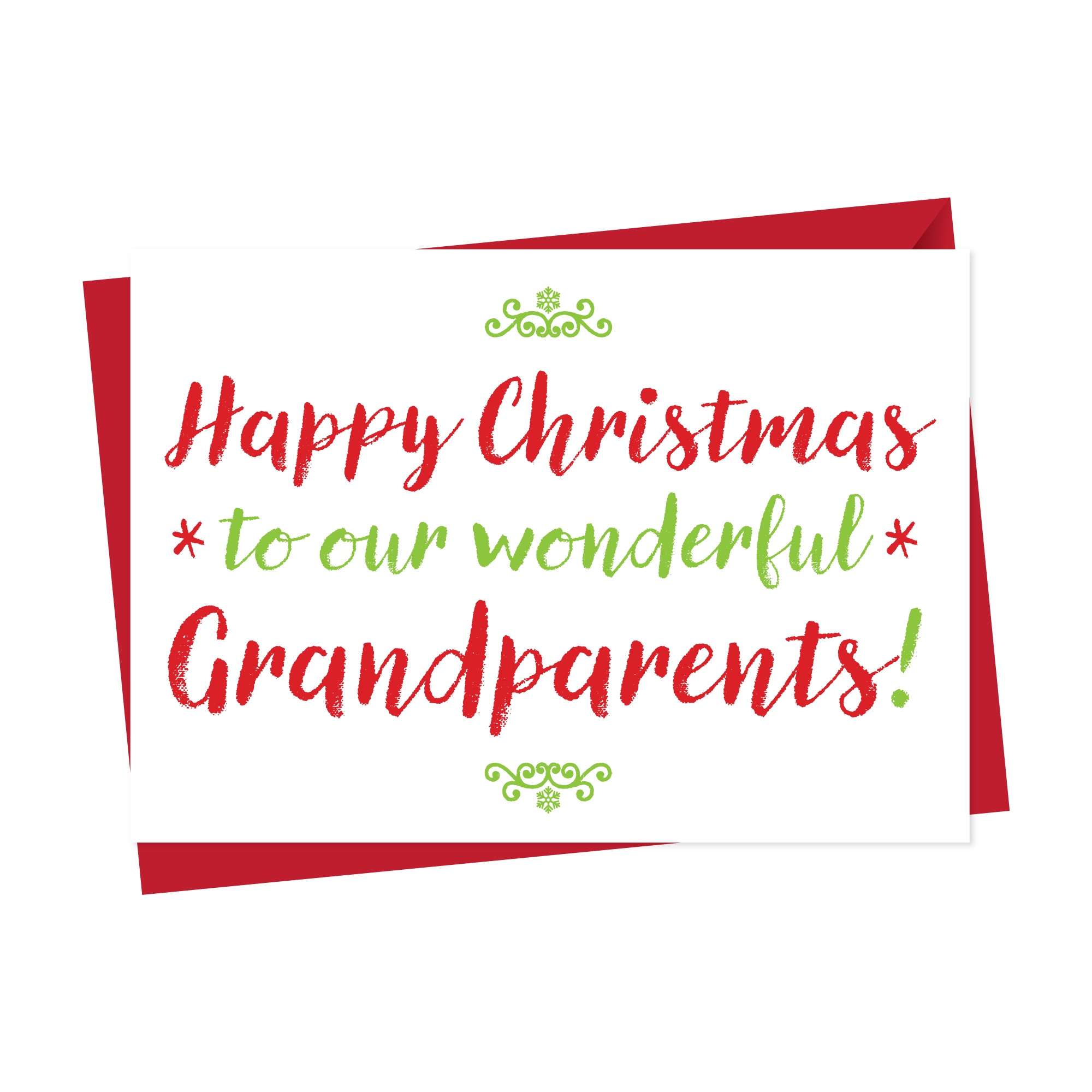 Christmas Card For Wonderful Grandparents