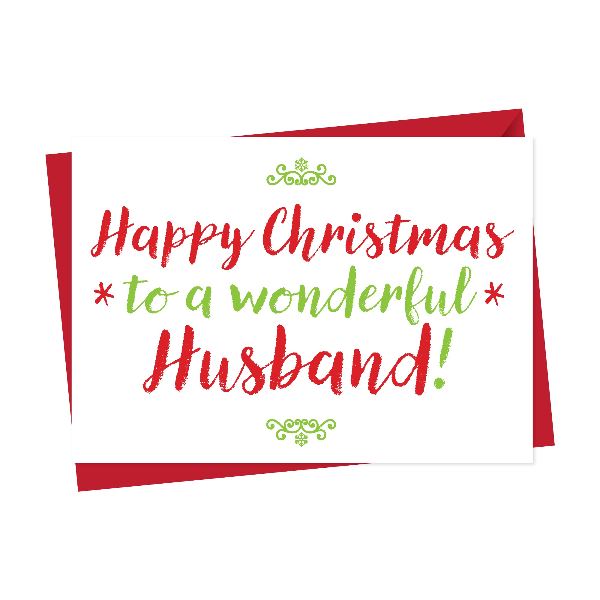Christmas Card For Wonderful Husband