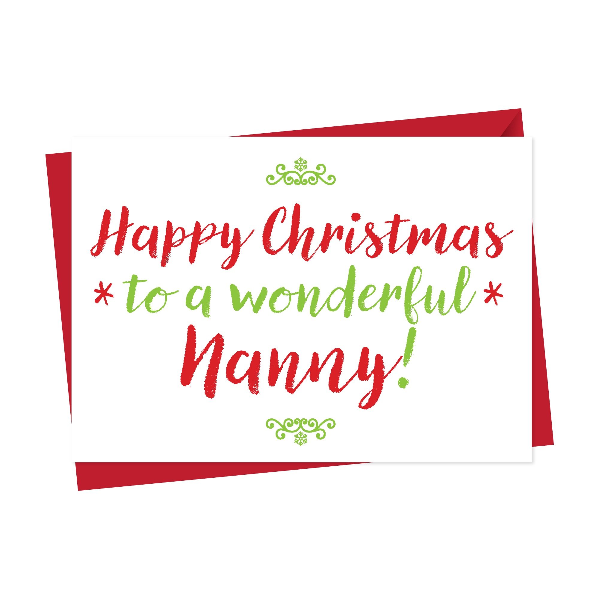 Christmas Card For Wonderful Nan, Nanna Or Nanny Christmas Card For Wonderful Nan, Nanna Or Nanny