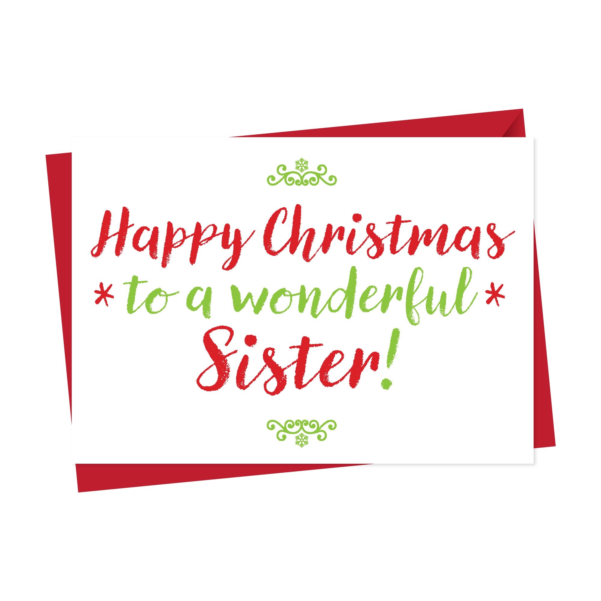 Christmas Card For Wonderful Sister