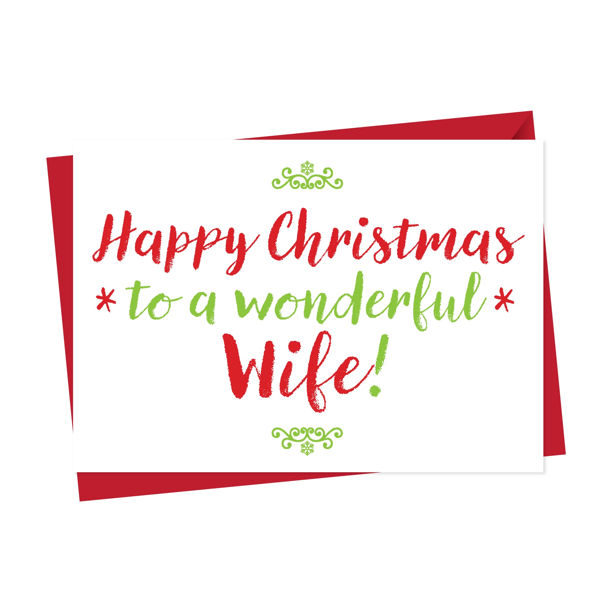 Christmas Card For Wonderful Wife