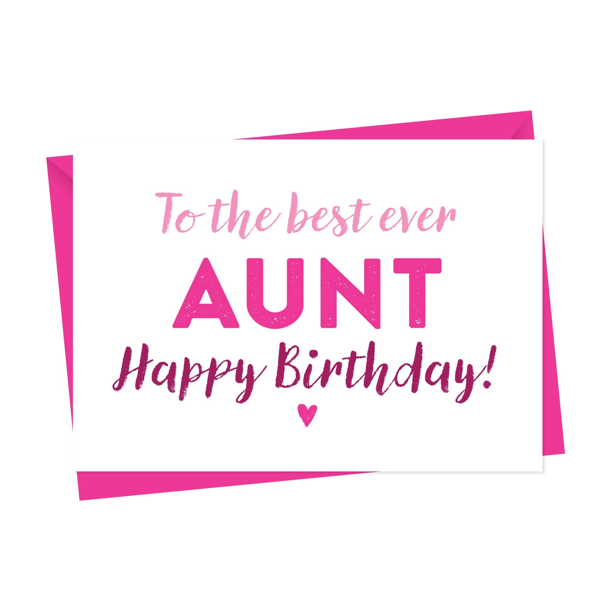 Birthday Card for Aunt, Auntie Or Aunty