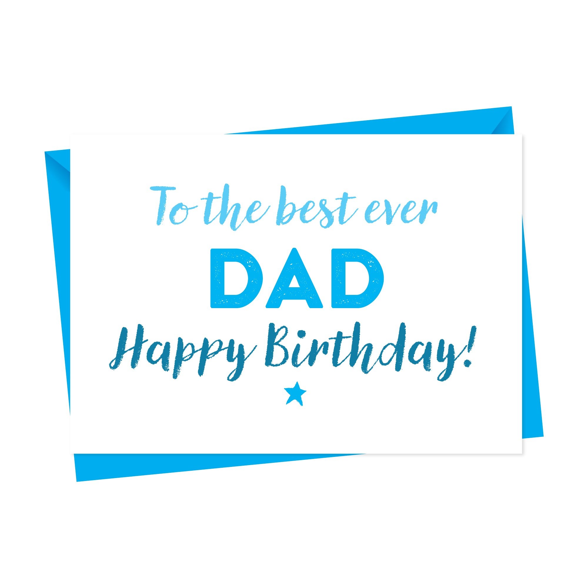 Canvas Birthday Card For Dad, Daddy or Father