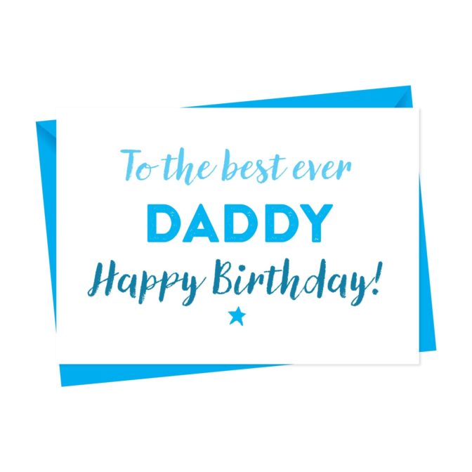 Canvas Birthday Card For Dad, Daddy or Father