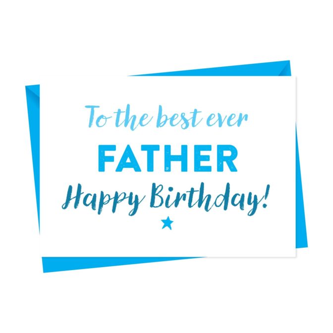 Canvas Birthday Card For Dad, Daddy or Father