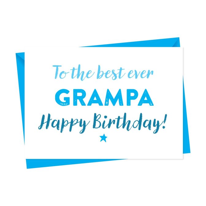 Canvas Birthday Card For Gramps