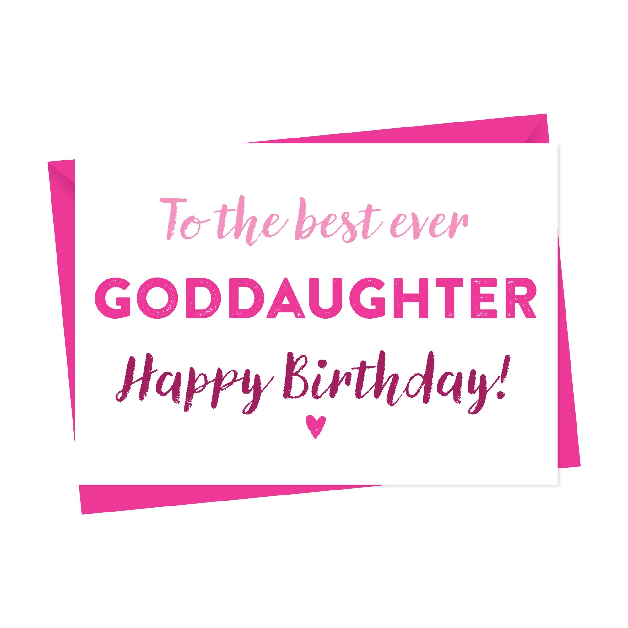 Birthday Card For Goddaughter