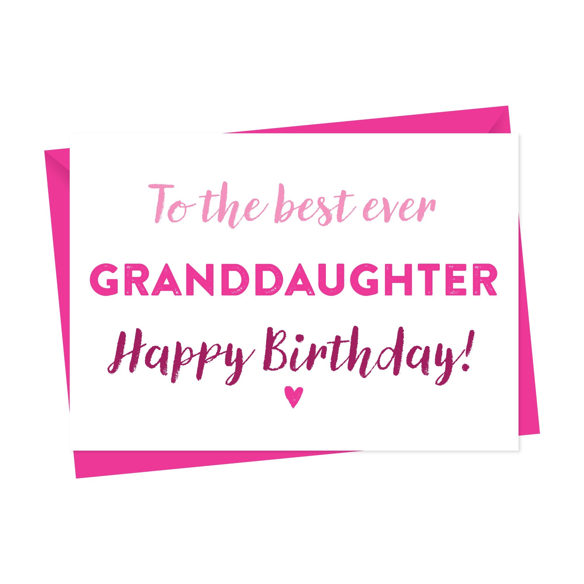 Birthday Card For Granddaughter