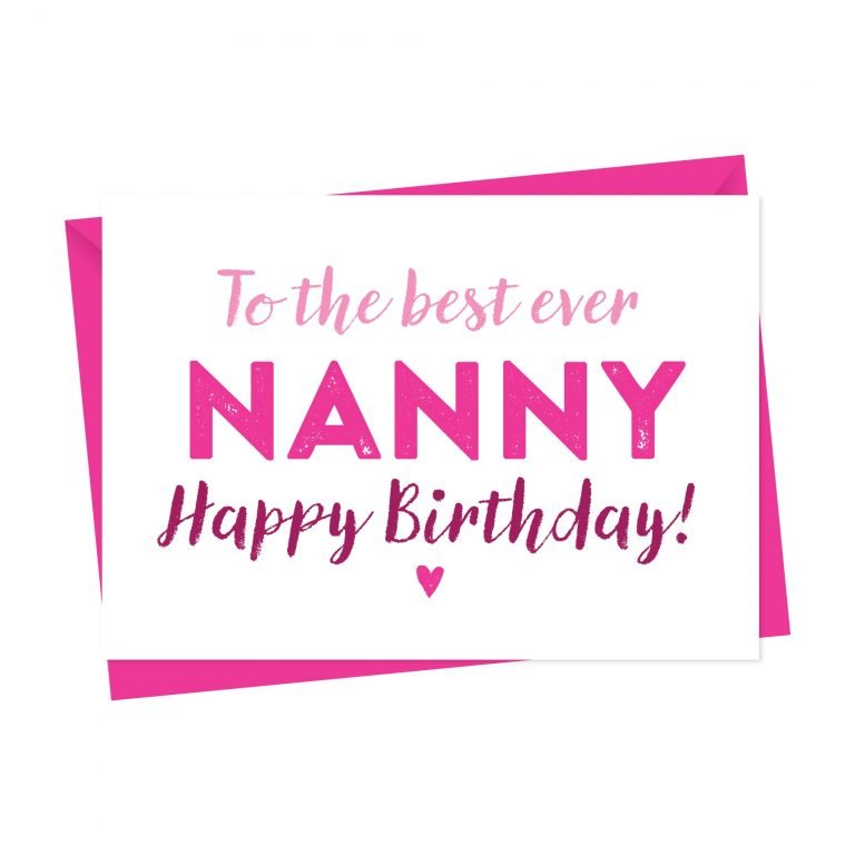 Birthday Card for Gran, Nan, Nanny, Granny, Grandma