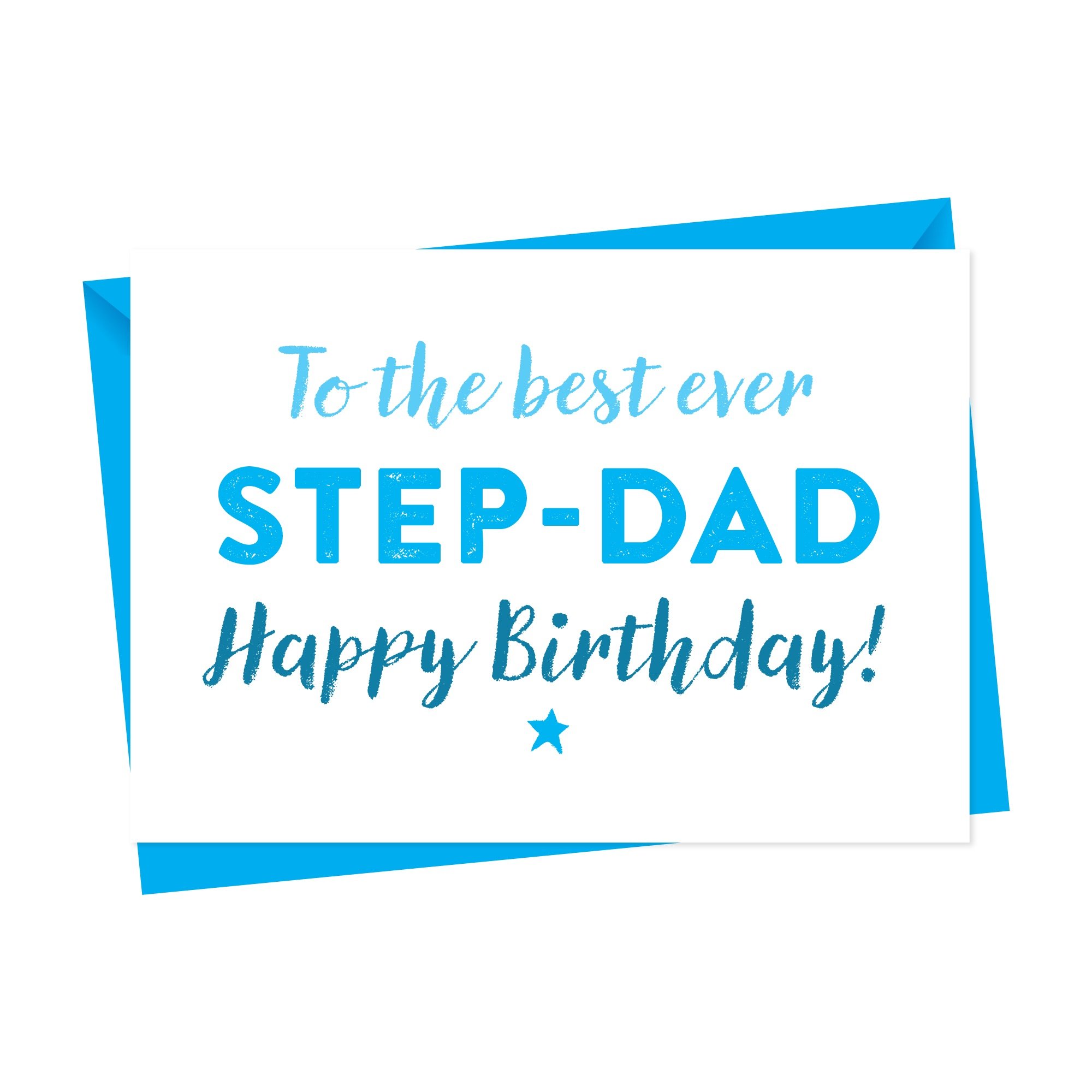 Canvas Birthday Card For Step Dad Or Father