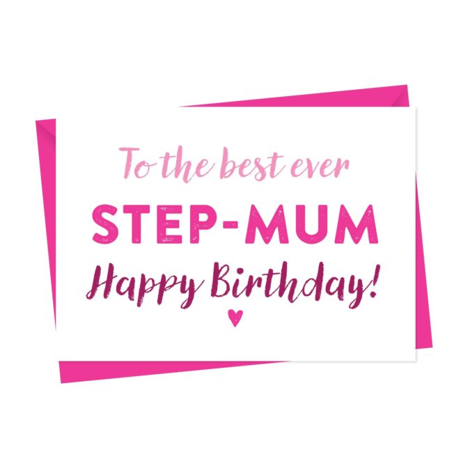 Birthday Card For Step mum or Mother