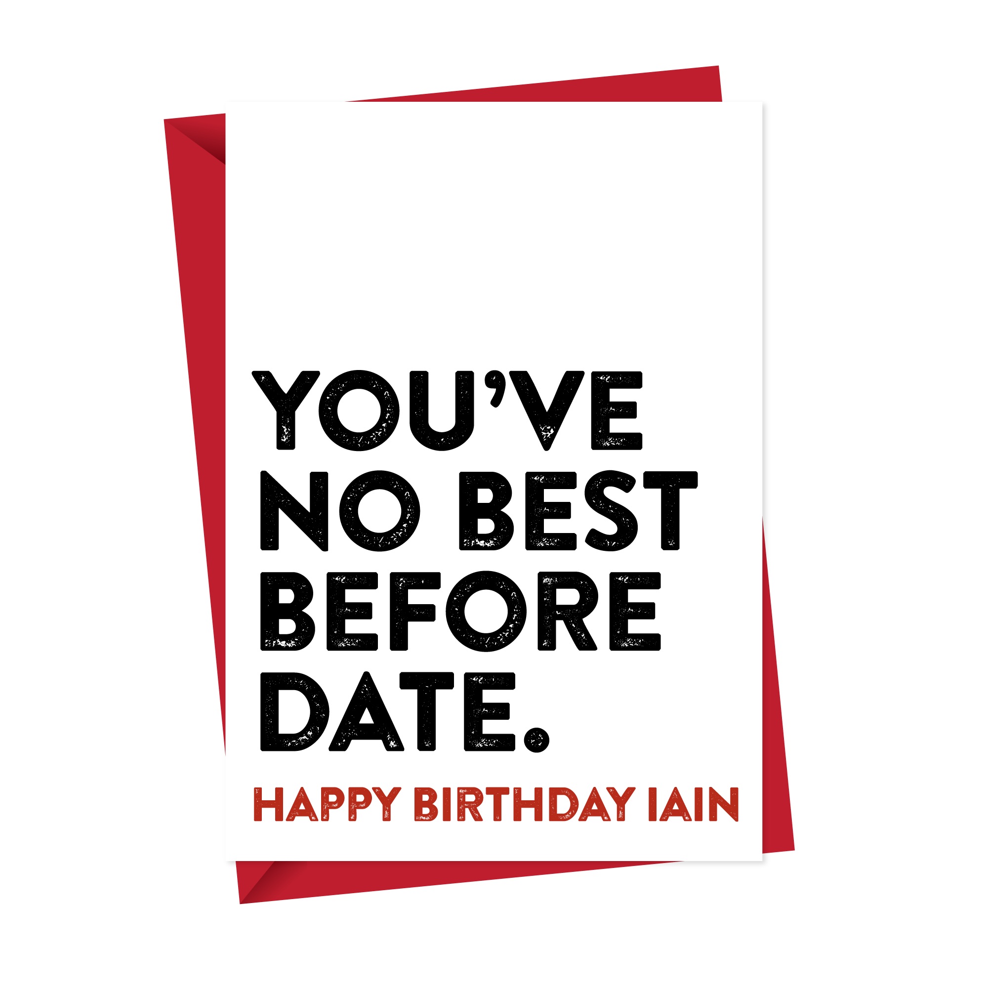 No Best Before Date Funny Birthday Card