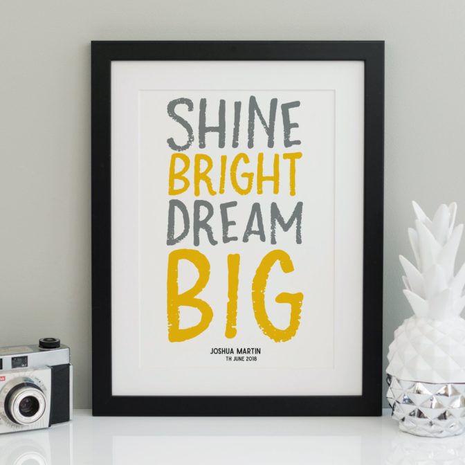 Shine Bright Dream Big Print_Black