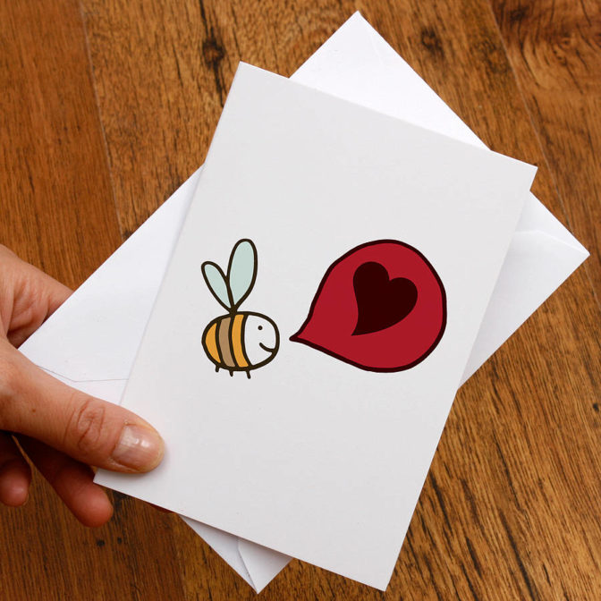 Bee Loved Romantic Card