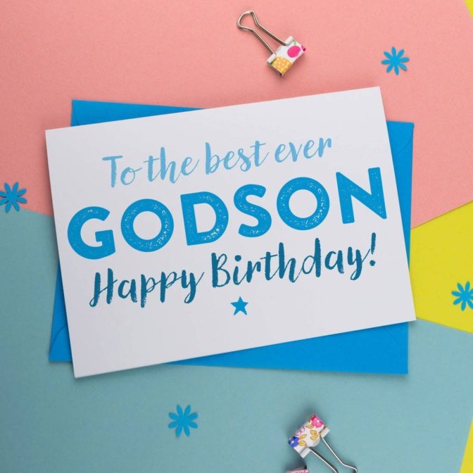 Canvas Birthday Card For Godson