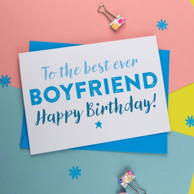 Canvas Birthday Card For Boyfriend