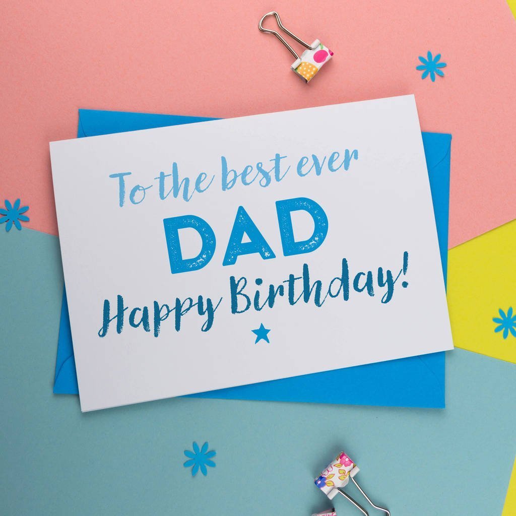 Canvas Birthday Card For Dad, Daddy or Father