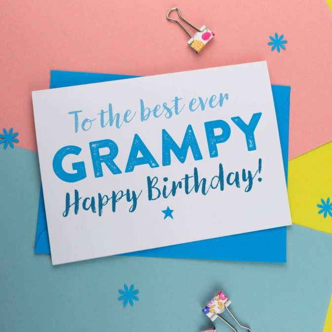 Canvas Birthday Card For Gramps
