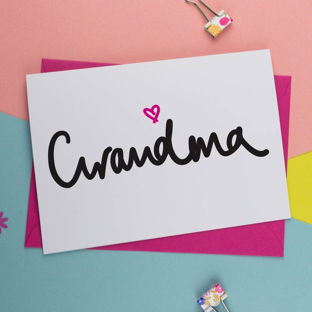 Grandma Sketch Birthday Card
