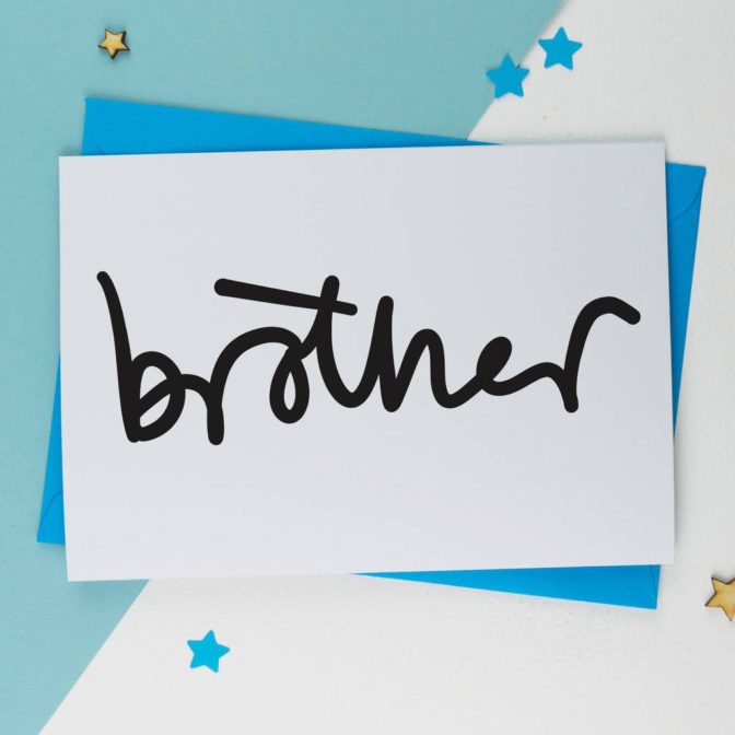 Brother Brother Sketch Birthday CardBirthday Card Script