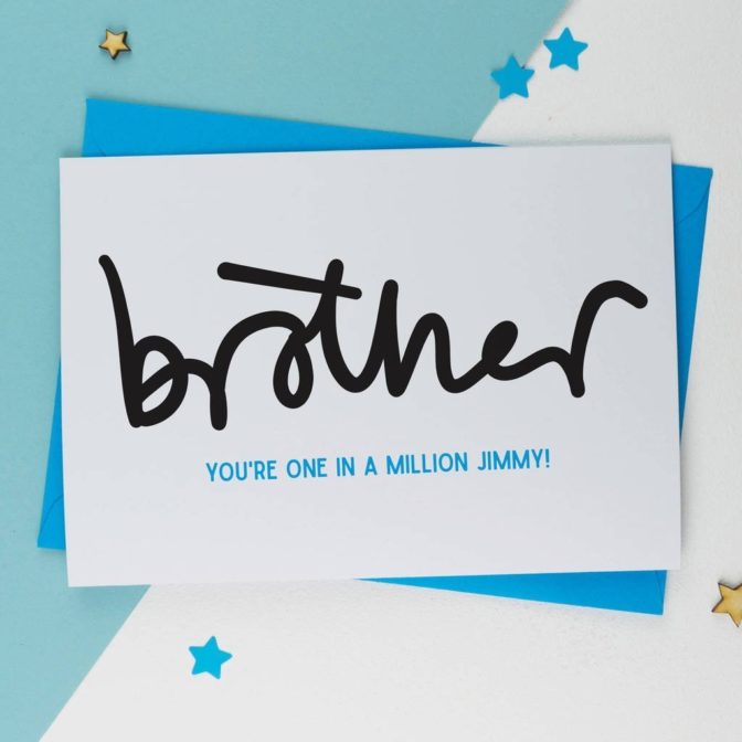 Brother Sketch Birthday CardBrother Birthday Card Script