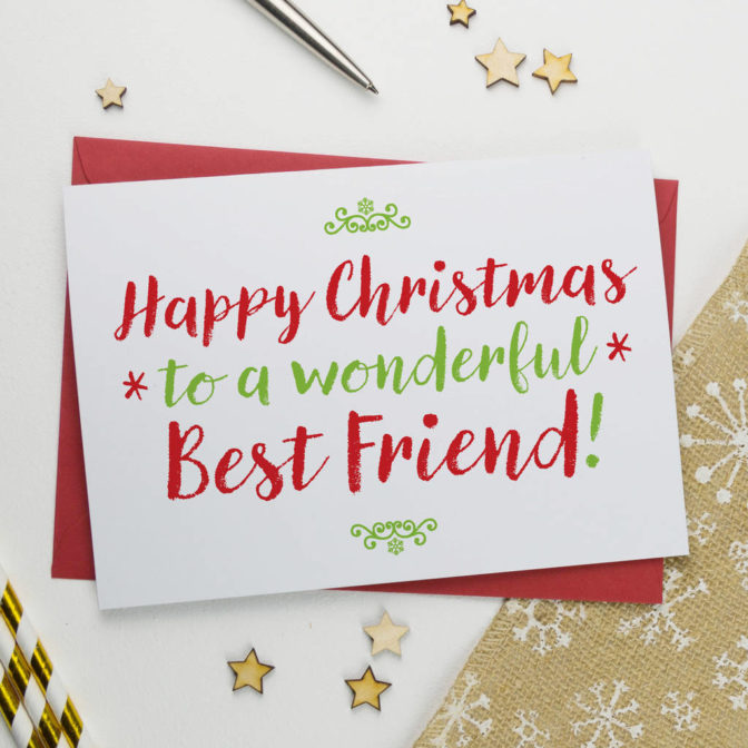 Christmas Card For Wonderful Best Friend