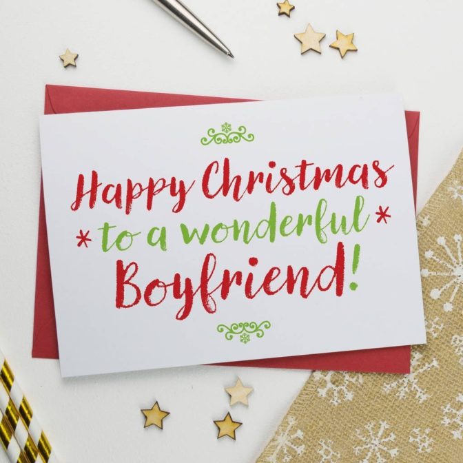 Christmas Card For Wonderful Boyfriend Or Girlfriend