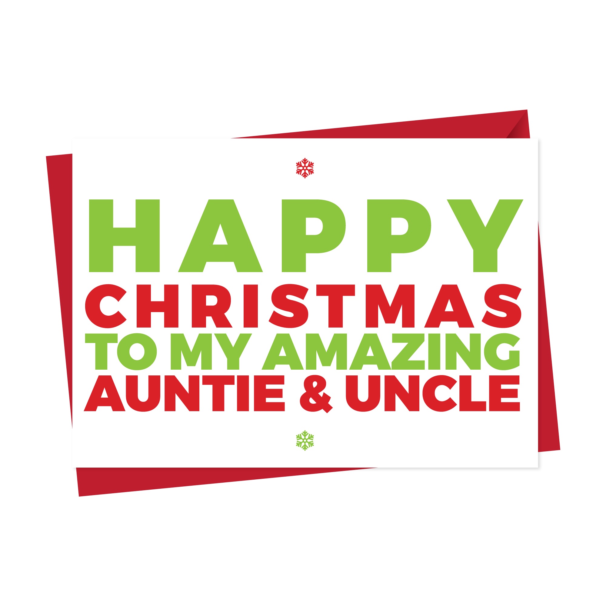 Christmas Card for An Amazing Aunt and Uncle